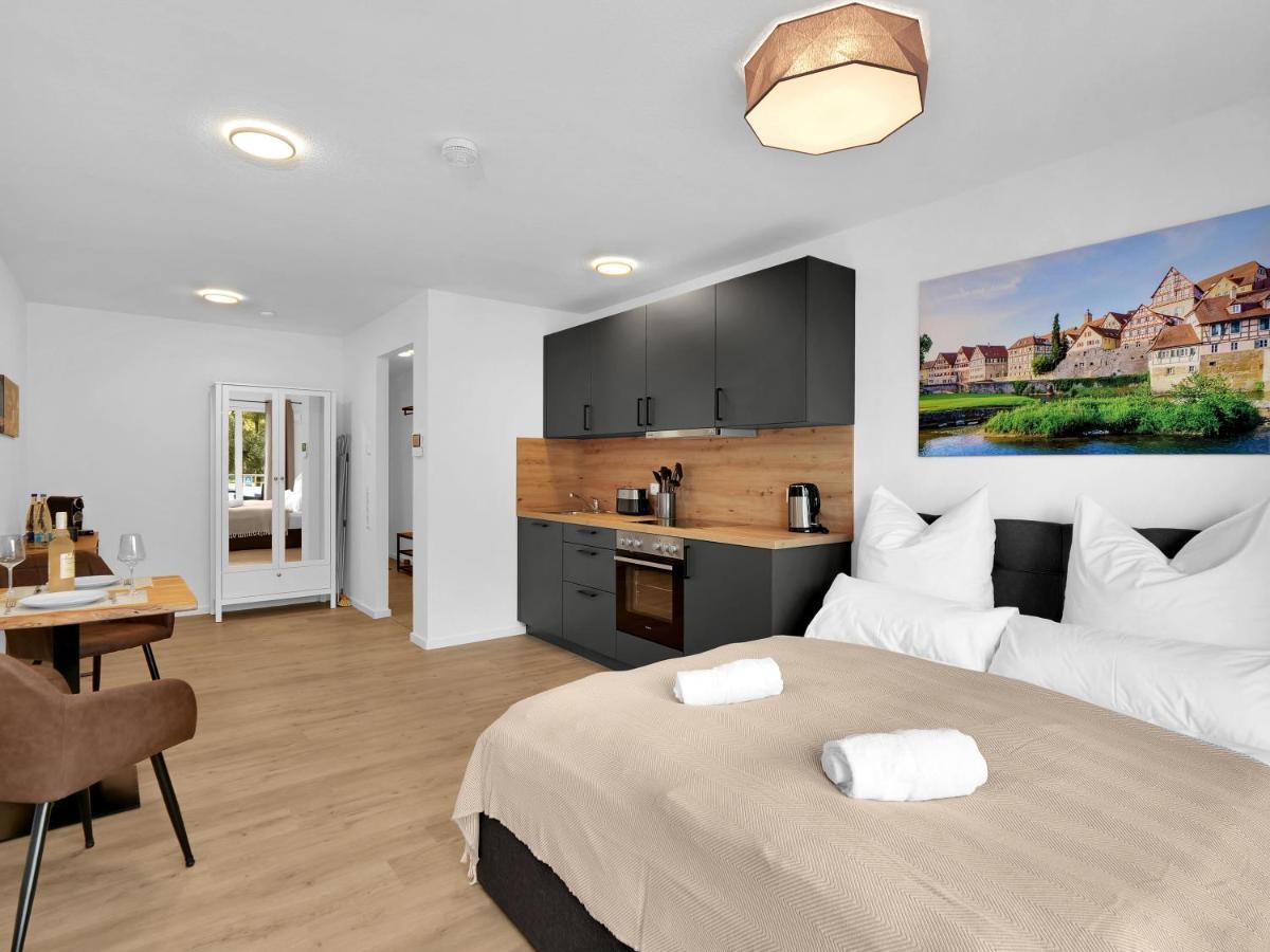 Inhome Studio Apartment - Kueche - Parken - Tv Schwäbisch Hall Kültér fotó